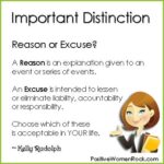 Excuses vs Explanations: Understanding the Difference