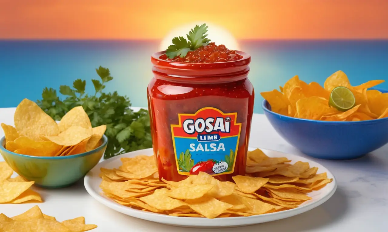 Un festín de colores y sabores bajo un cielo naranja