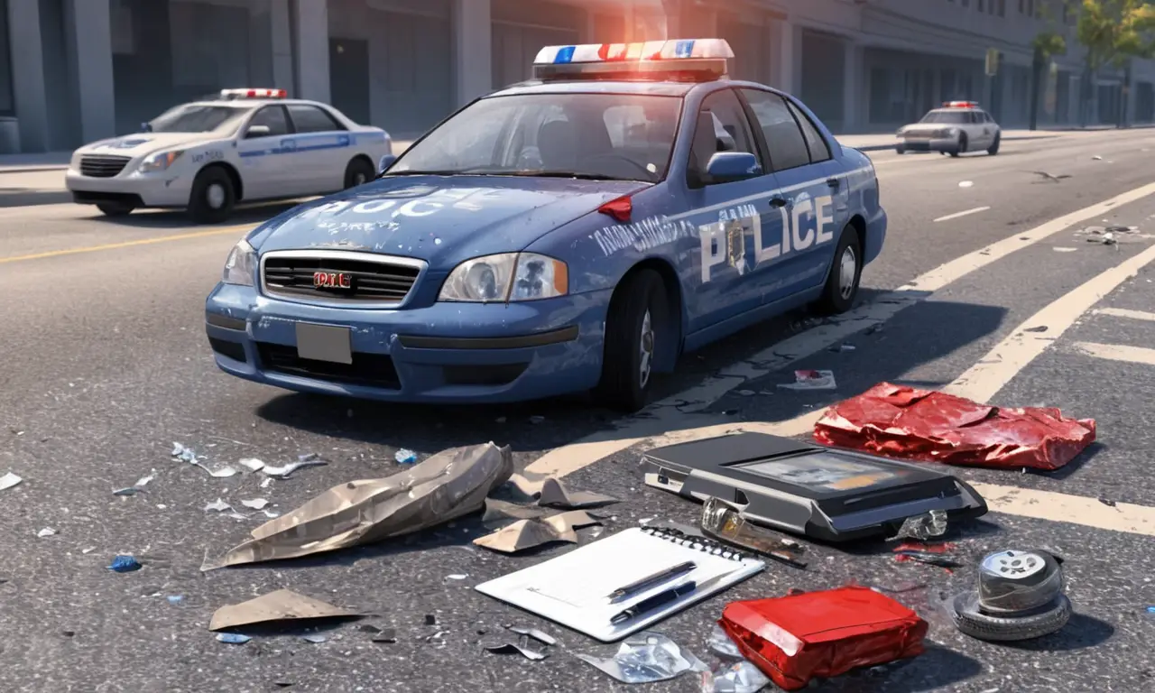 Un accidente de tráfico con daños y heridos