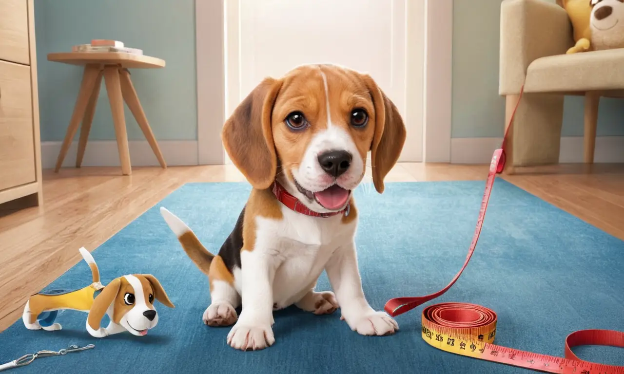 Un cachorro Beagle feliz encuentra amor y aventuras en su hogar