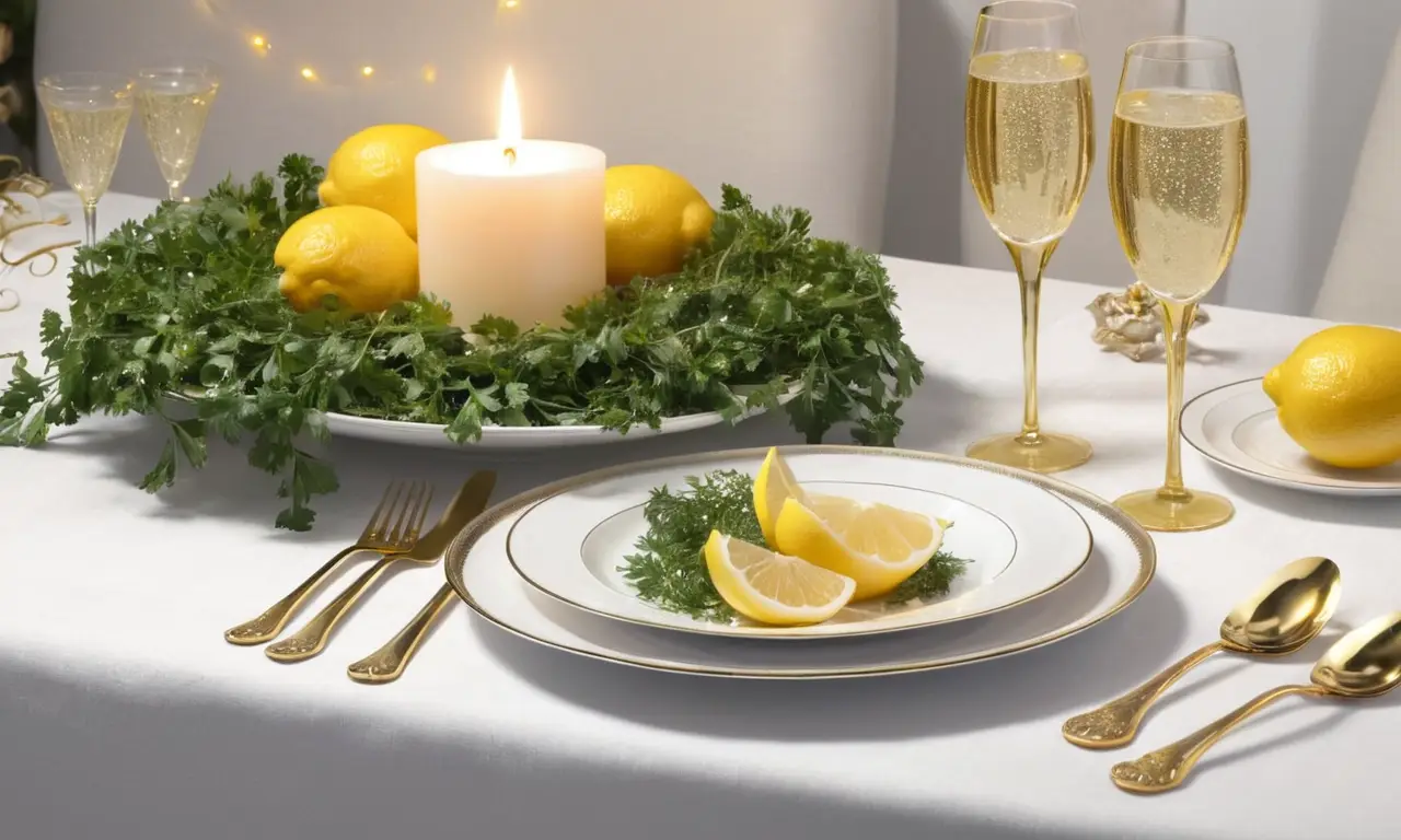 Una cena sofisticada espera con anticipación