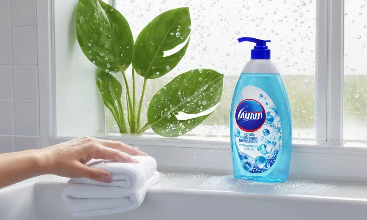 Un baño refrescante con espuma y luz solar