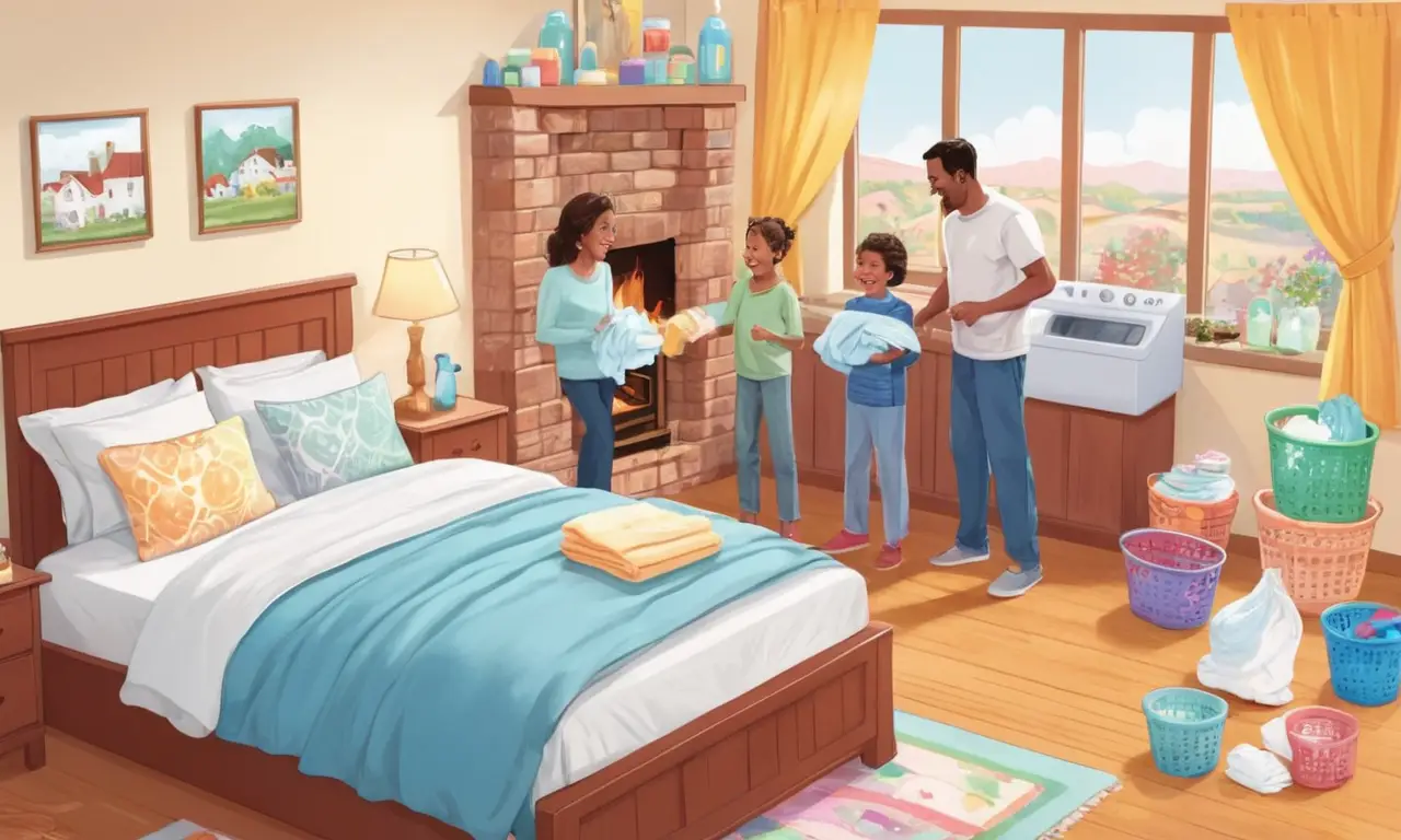 La comodidad y felicidad de un hogar limpio