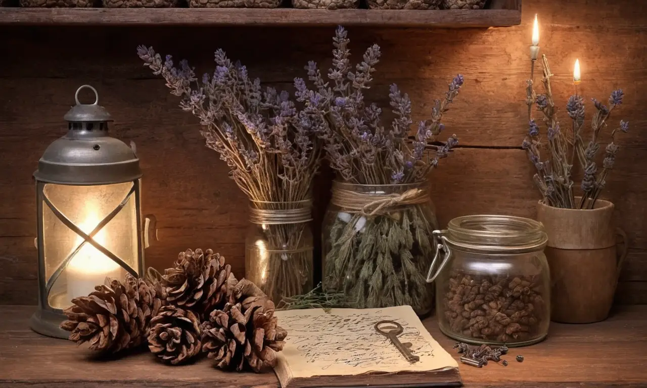 Un rincón acogedor con detalles rústicos y aromáticos