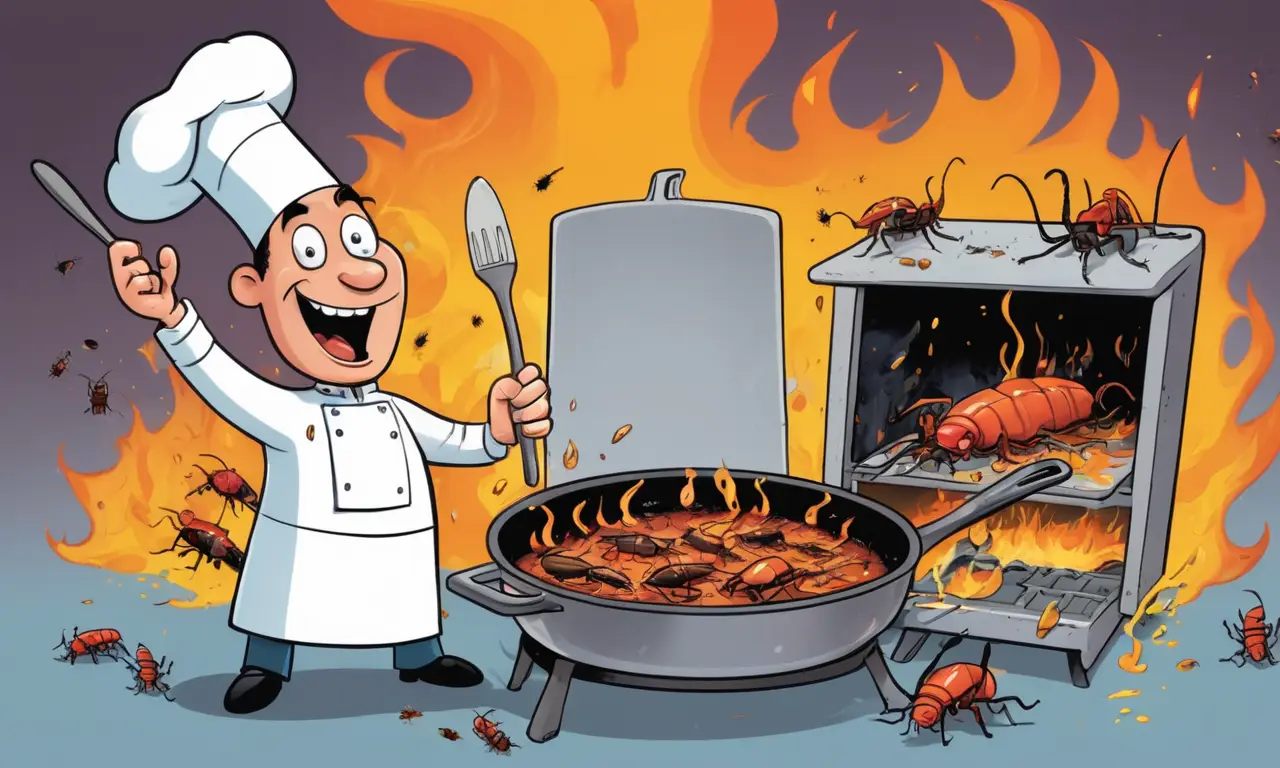 El horno es el exterminador de cucarachas