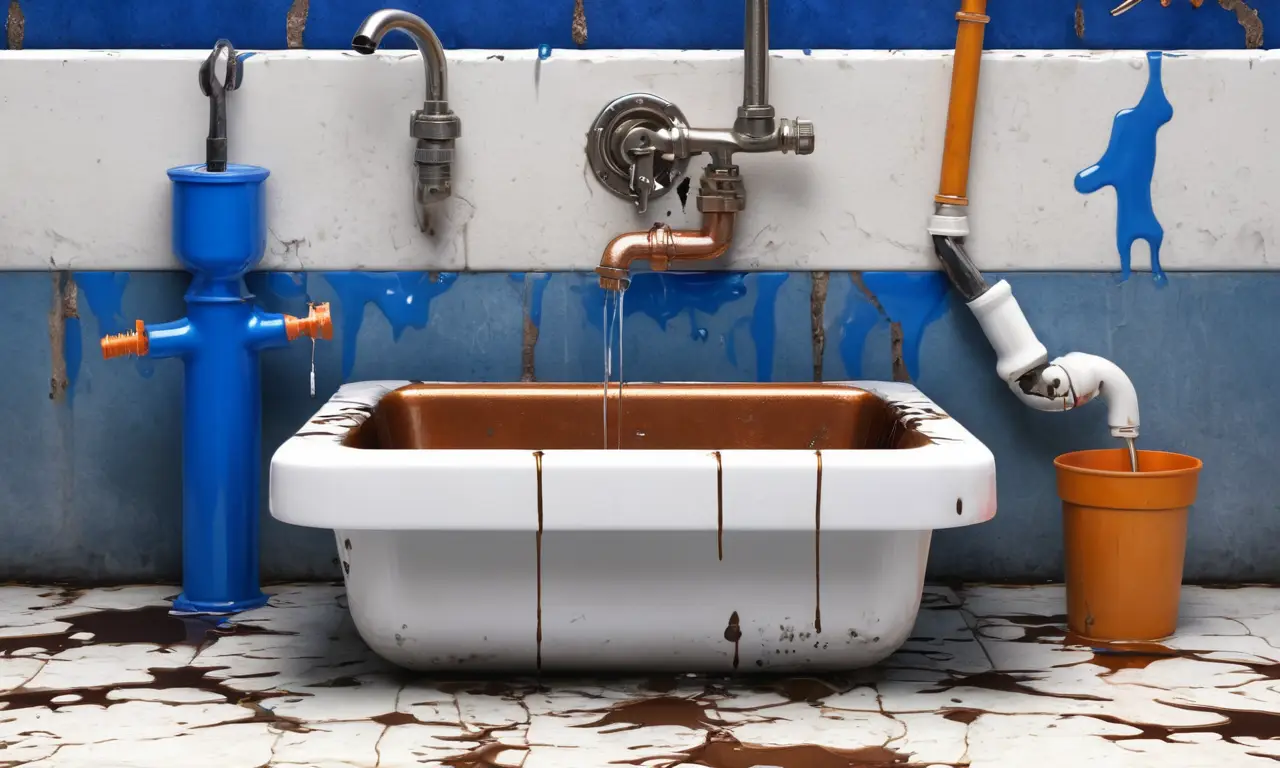 Un baño con problemas de filtraciones y deterioro