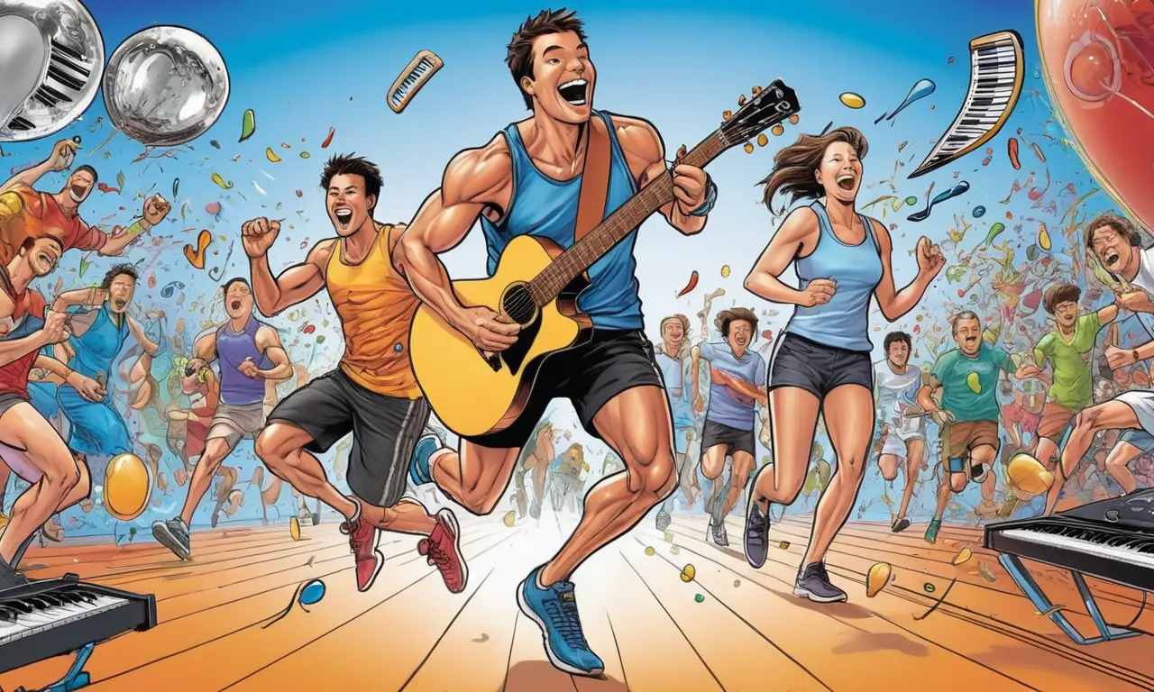 La música anima el movimiento y la energía fluye