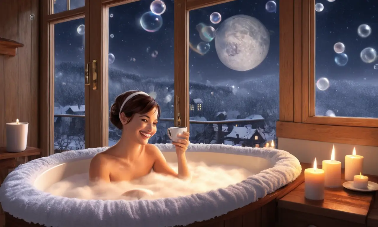 Un baño relajante y acogedor