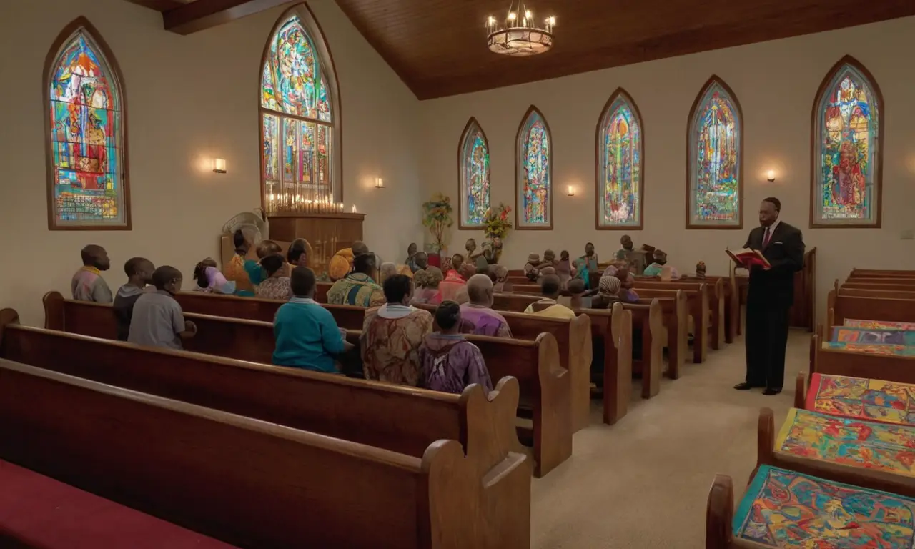 Un servicio religioso vibrante y lleno de vida