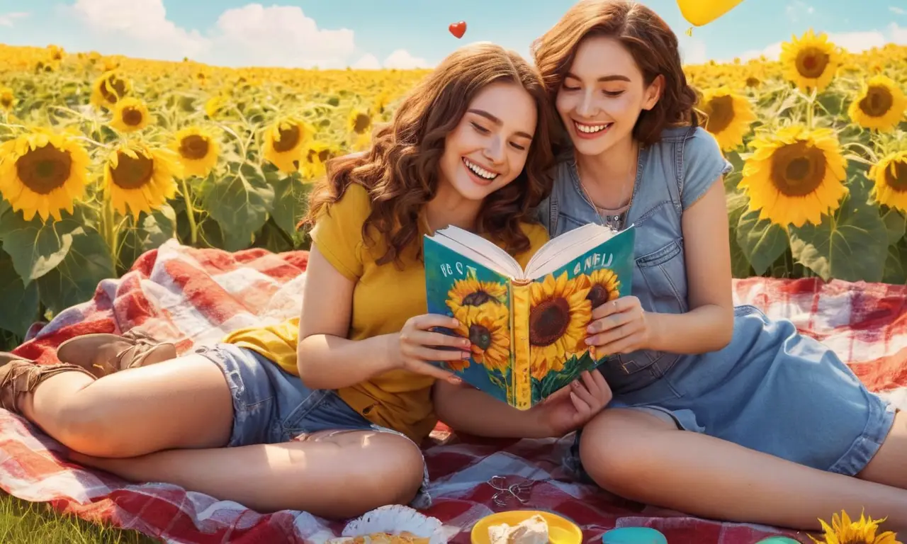 Dos amigas comparten un día de alegría y amistad