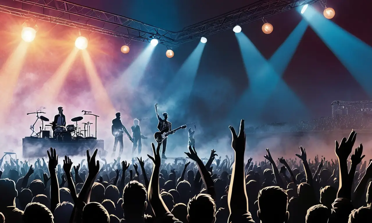 La energía vibrante de una gira musical