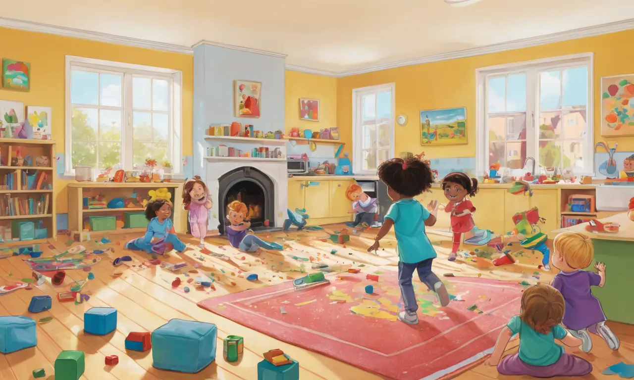 Un hogar lleno de alegría y amor infantil