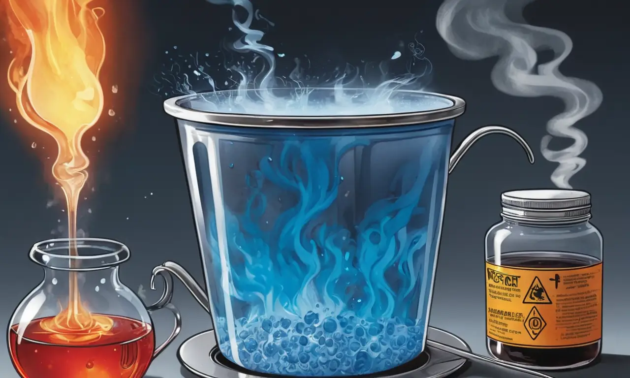 Un té caliente se prepara con precaución