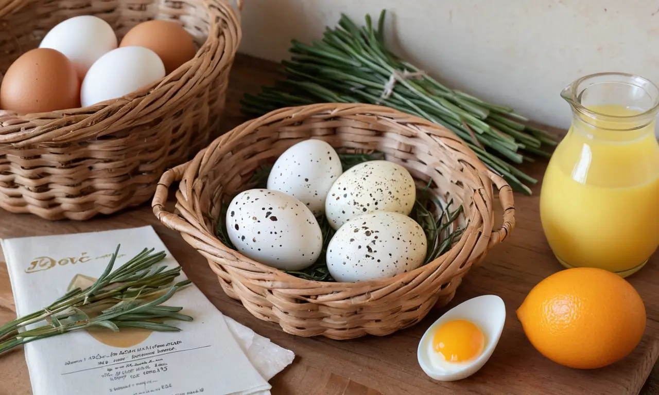 Un desayuno nutritivo con huevos de paloma