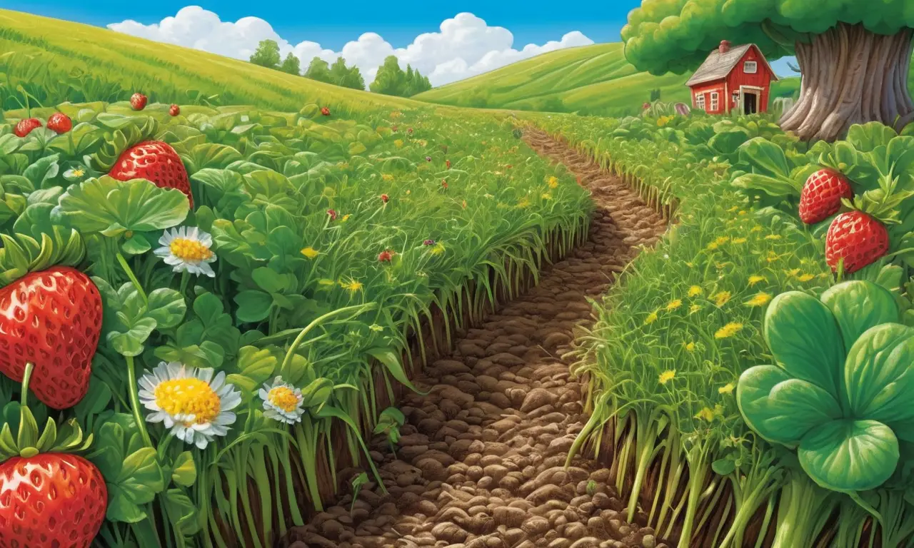 Un jardín vibrante lleno de vida y alegría