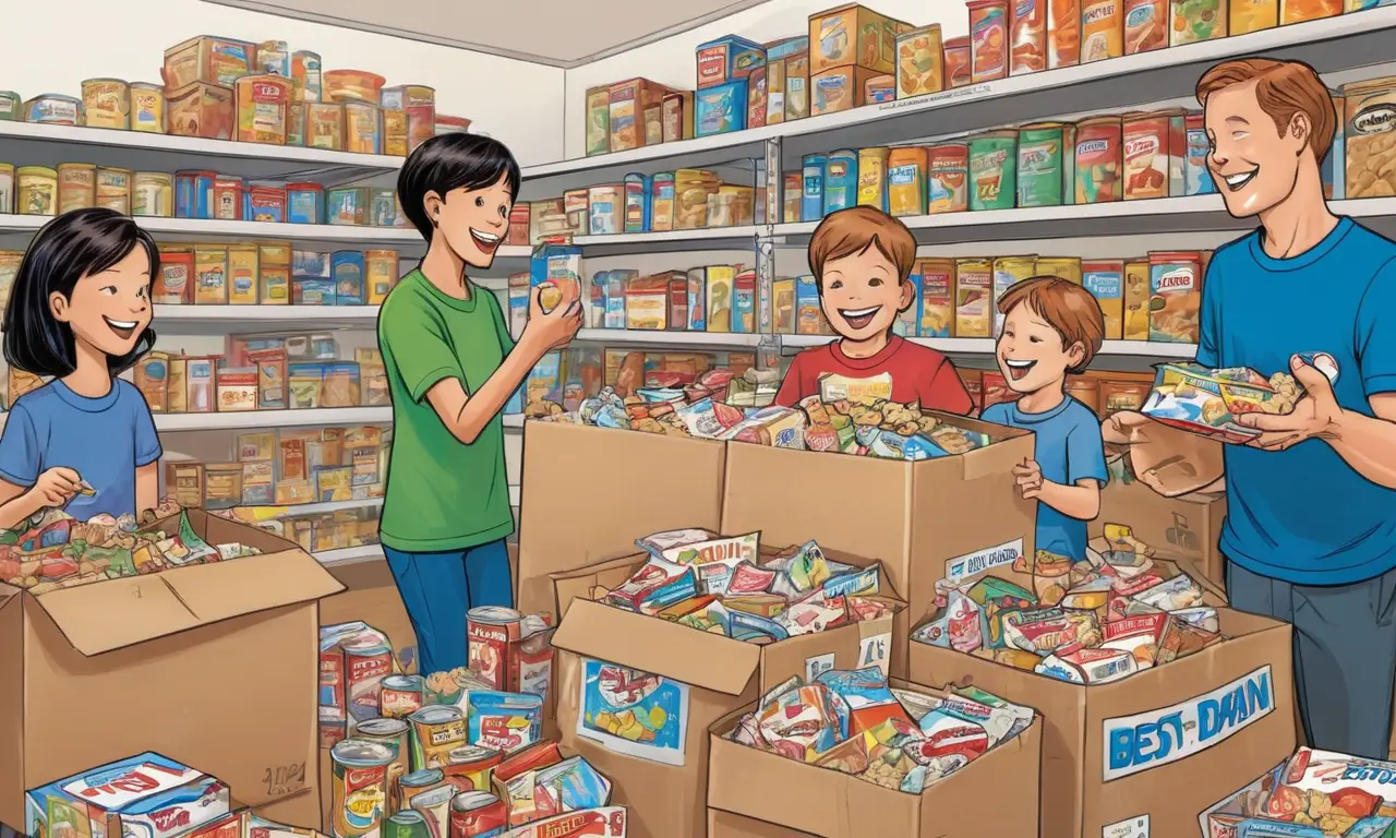 La comunidad se une para compartir la abundancia y alegría