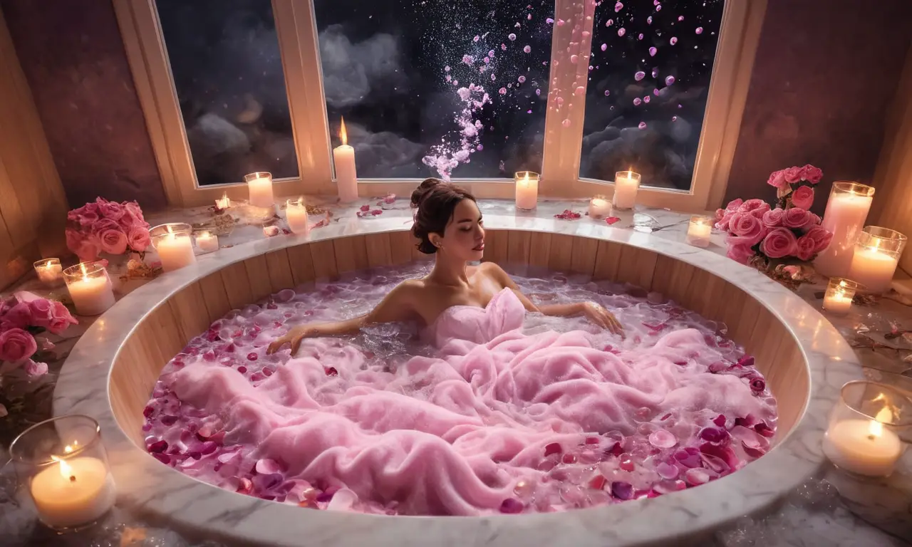 Un baño relajante y lujoso