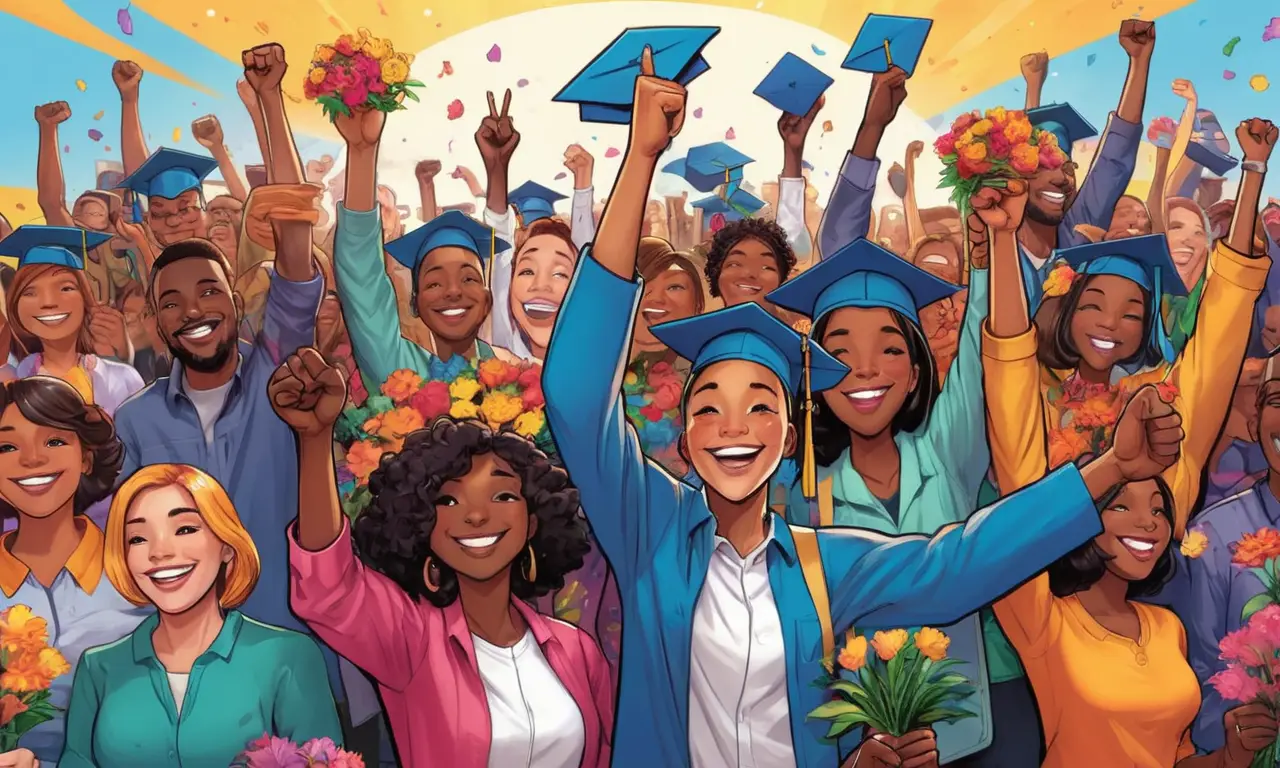 Celebración vibrante de la comunidad llena de amor y unidad
