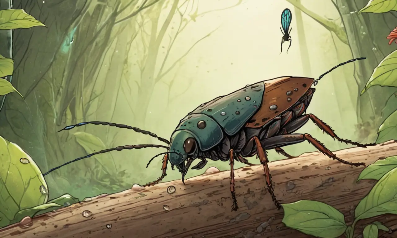 La vida silvestre se desarrolla en un bosque frondoso