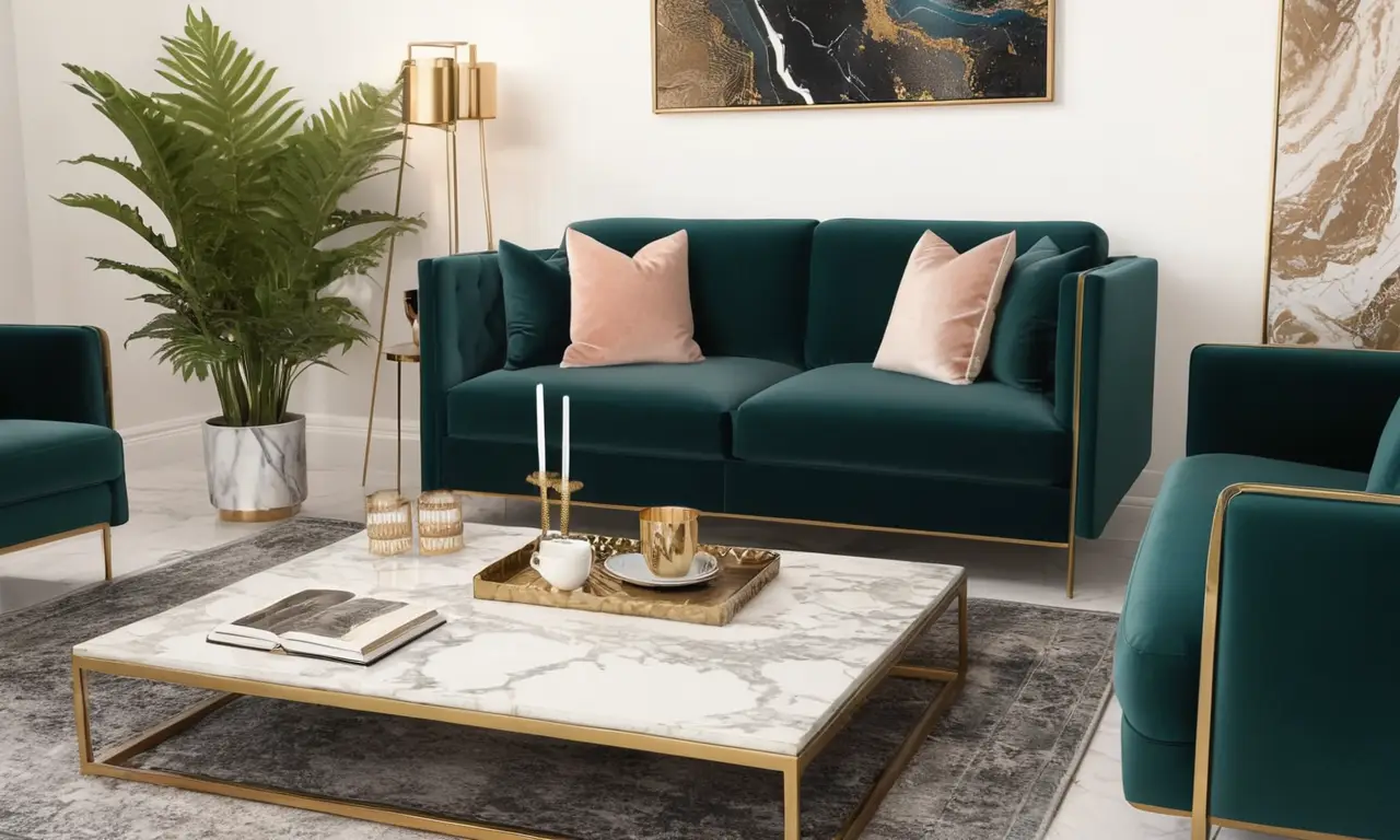 Un salón elegante y acogedor