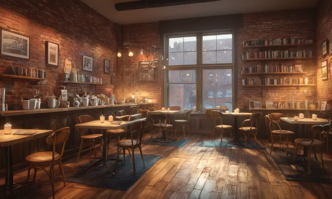 Un café acogedor e íntimo