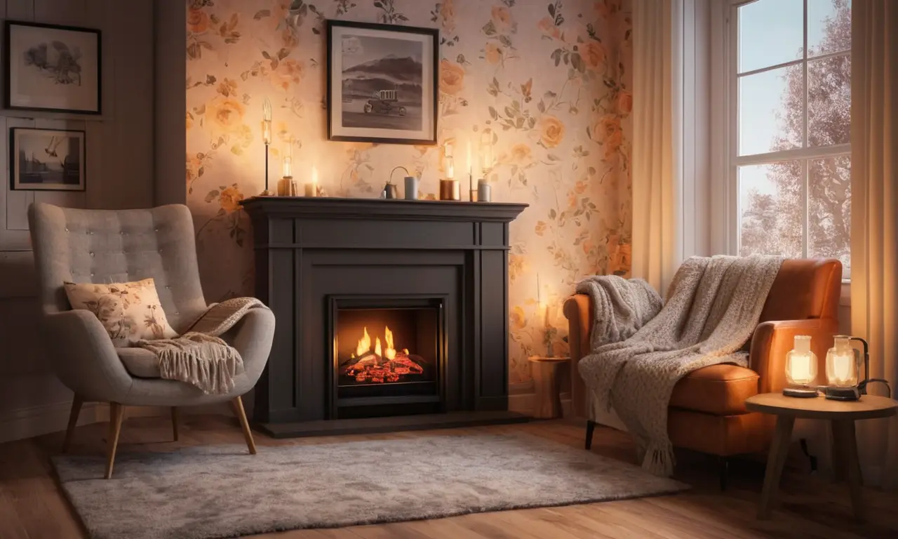 Un rincón acogedor y cálido invita a la relajación