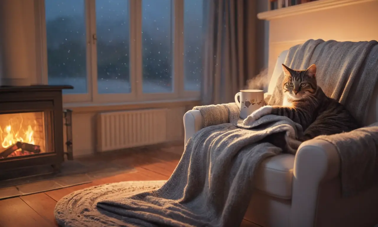 Un rincón perfecto para relajarse y disfrutar del invierno