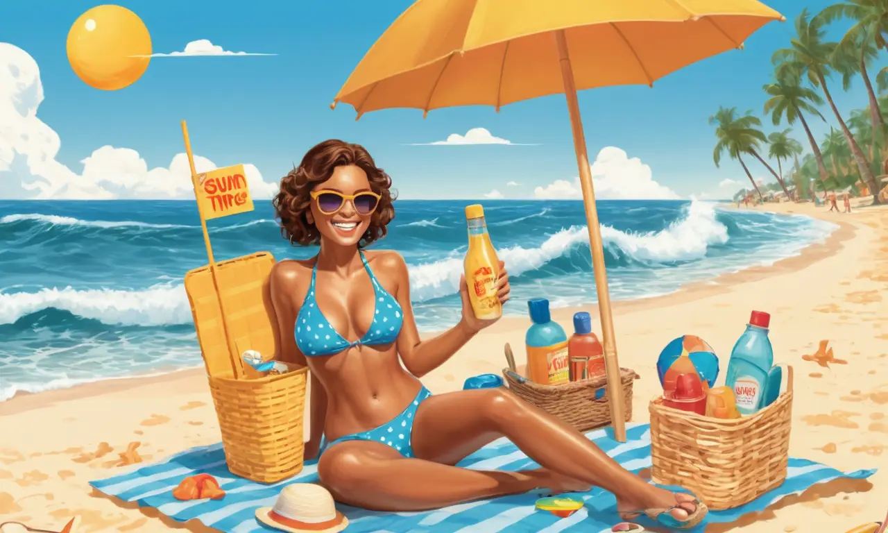 Un día soleado de verano en la playa