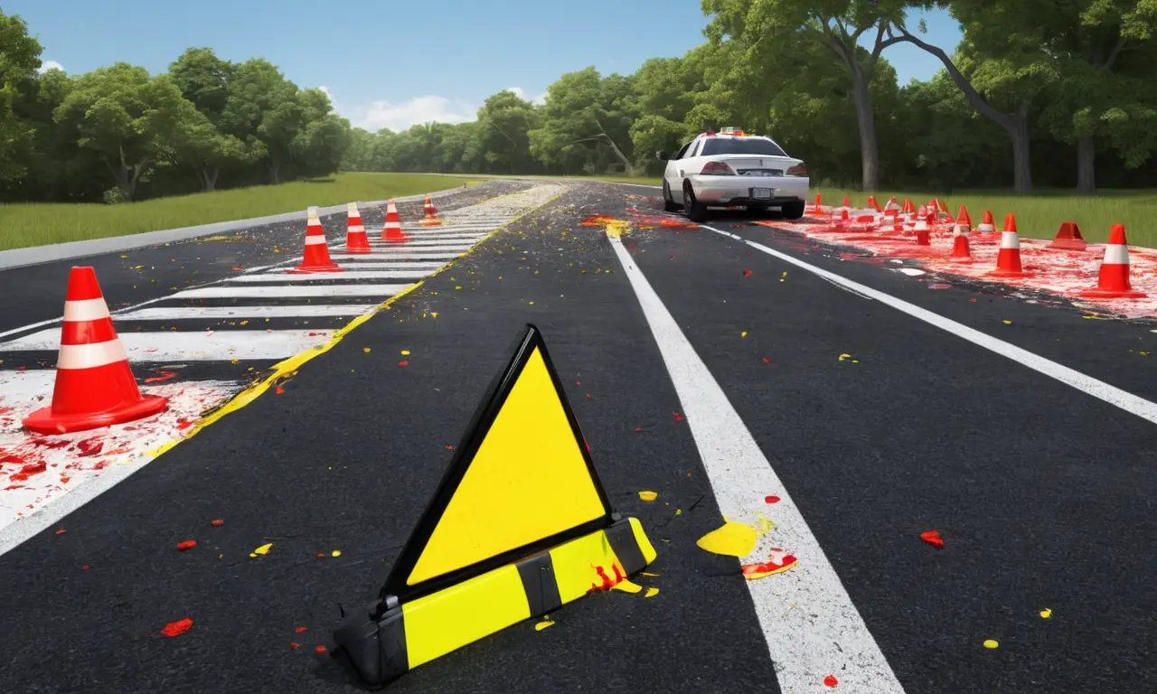 Un accidente de tráfico bloquea la carretera