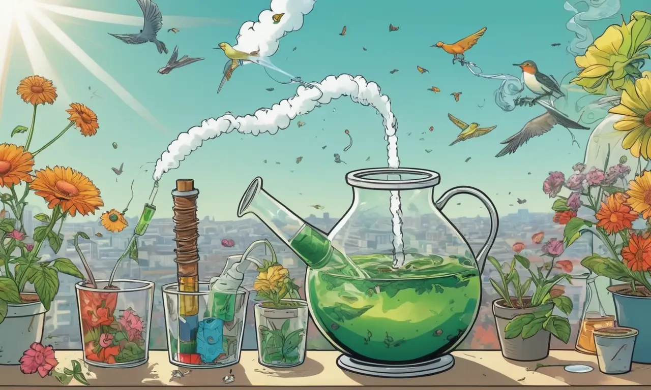 Un momento de placer y relajación en un día soleado