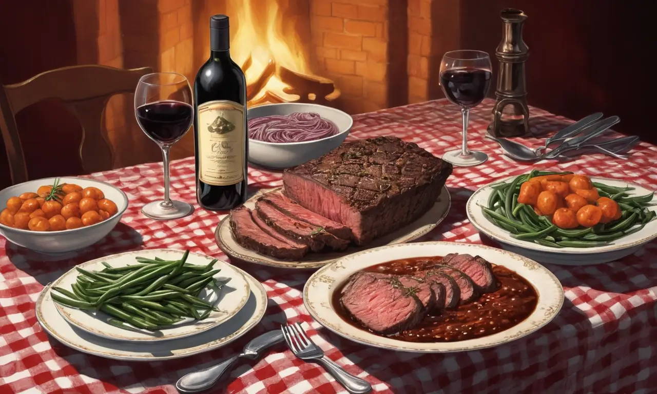 Una cena rústica y deliciosa