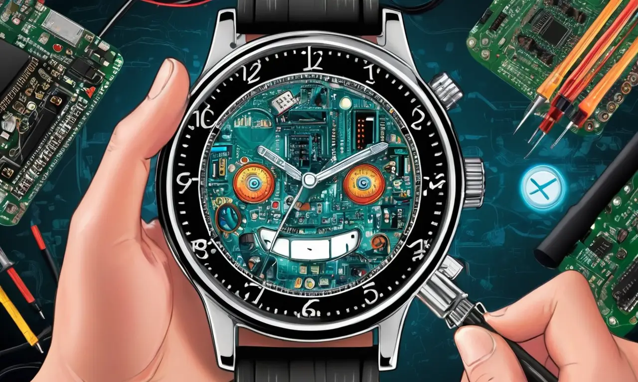 Reparación y configuración de un reloj inteligente