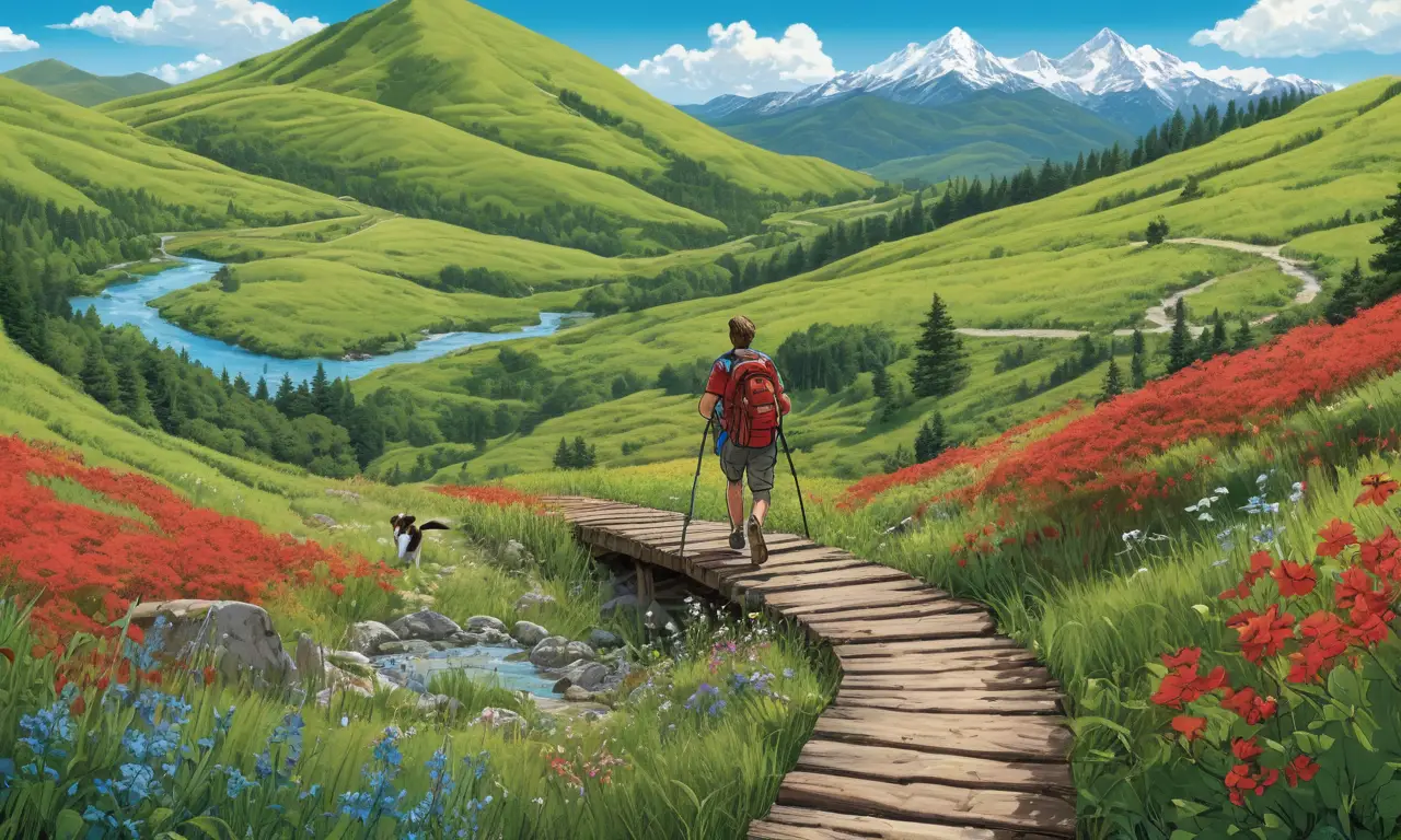 Un paisaje idílico de naturaleza y tranquilidad