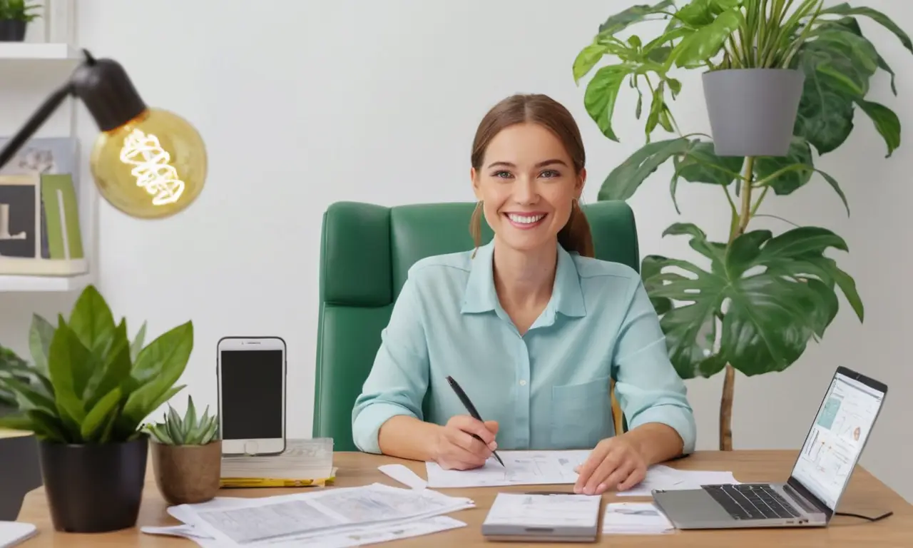 Un terapeuta acogedor ofrece servicios profesionales y apoyo