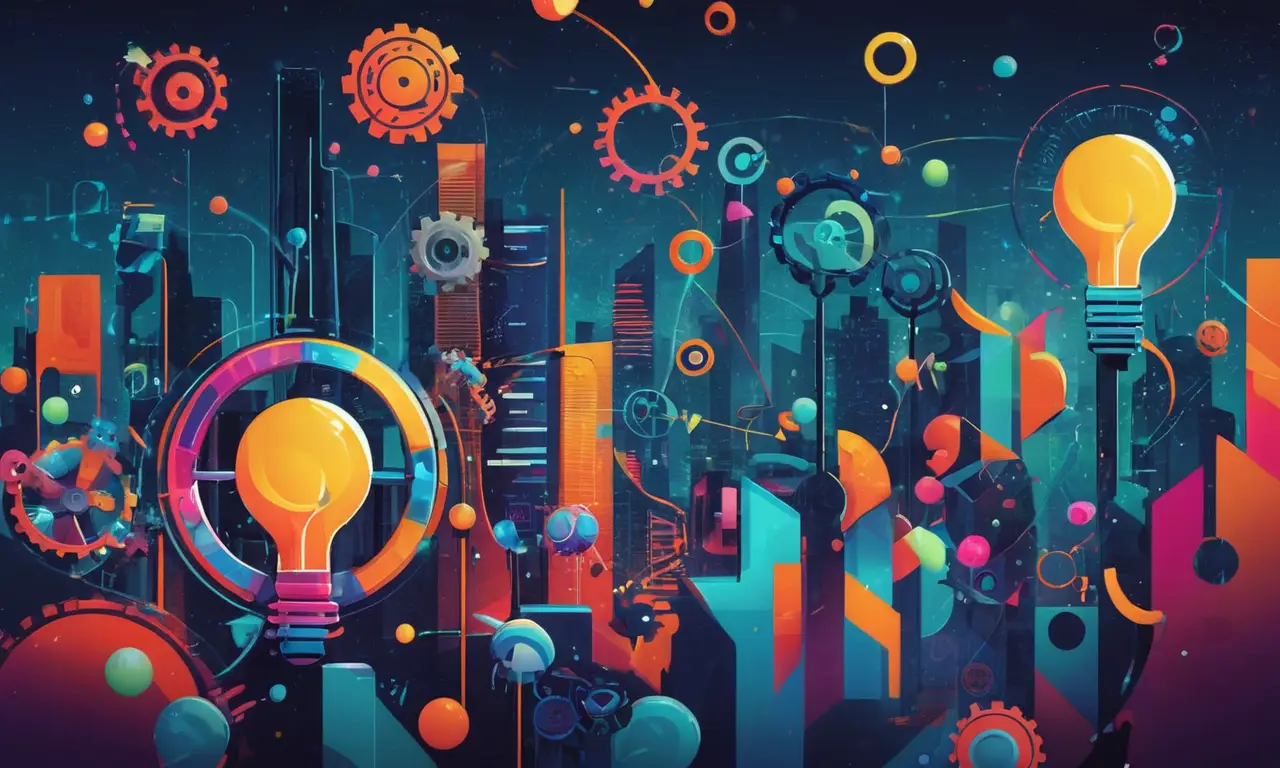 Un futuro tecnológico vibrante y colaborativo