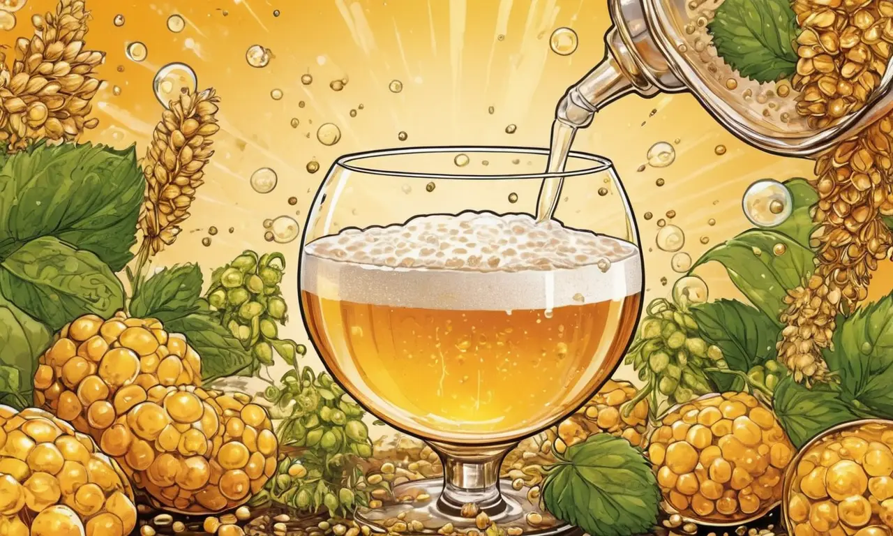 Una cerveza artesanal dorada con aromas cítricos y florales