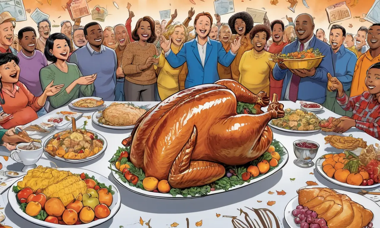 Una cena de Acción de Gracias abundante y festiva