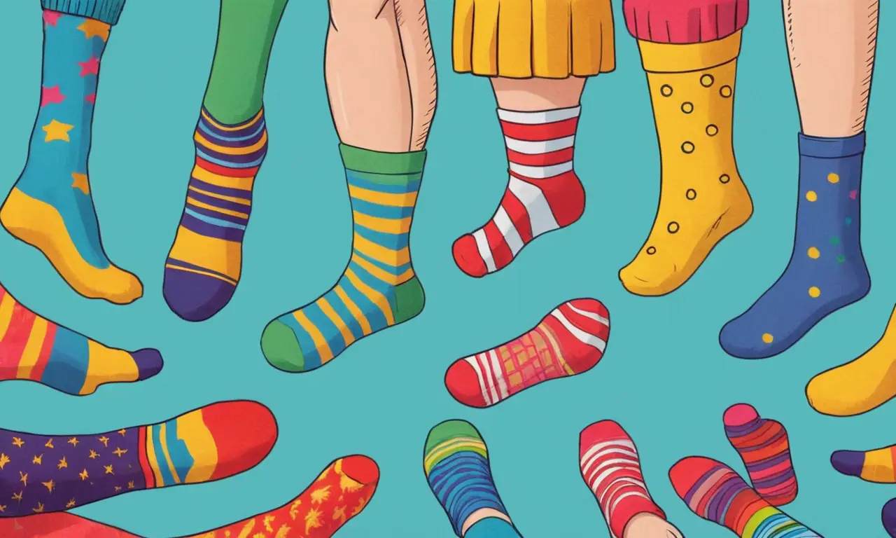 Calcetines coloridos y cómodos para pies felices