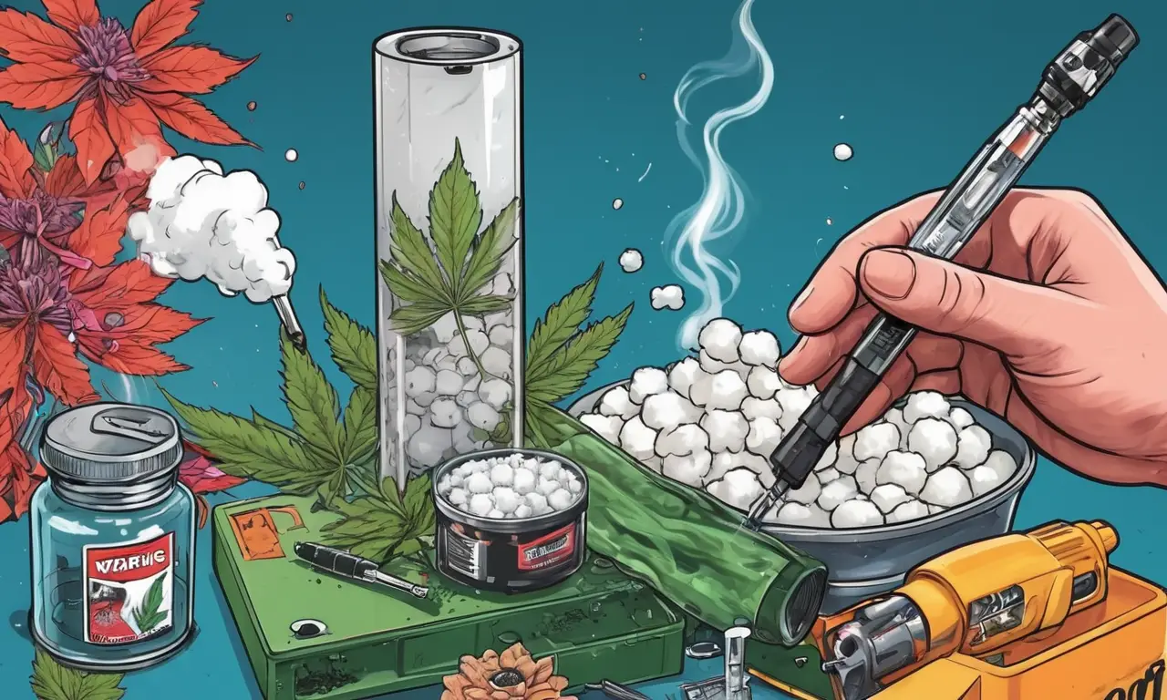 Un usuario disfruta de su vaporizador con precaución
