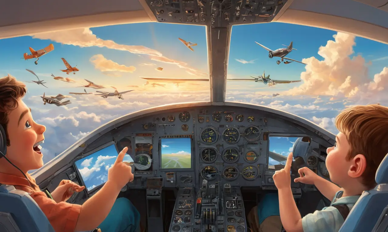 La aventura del vuelo se despliega ante la mirada maravillada