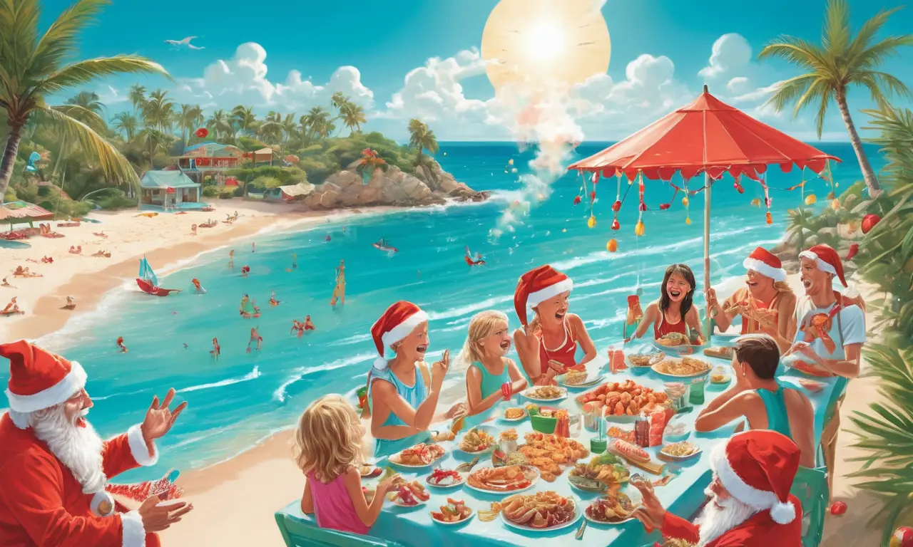 Una Navidad australiana llena de alegría y color