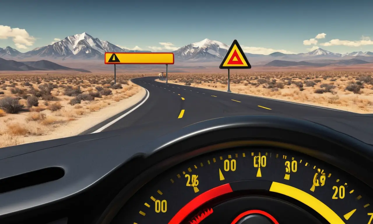 Un coche se acerca al límite con el tanque vacío