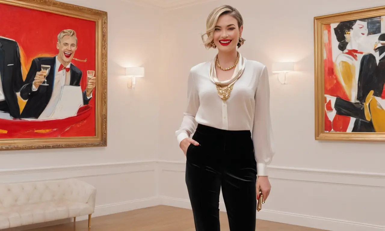 Una elegante velada en una galería de arte