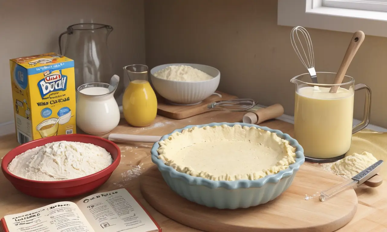 Un delicioso pastel se prepara en la cocina