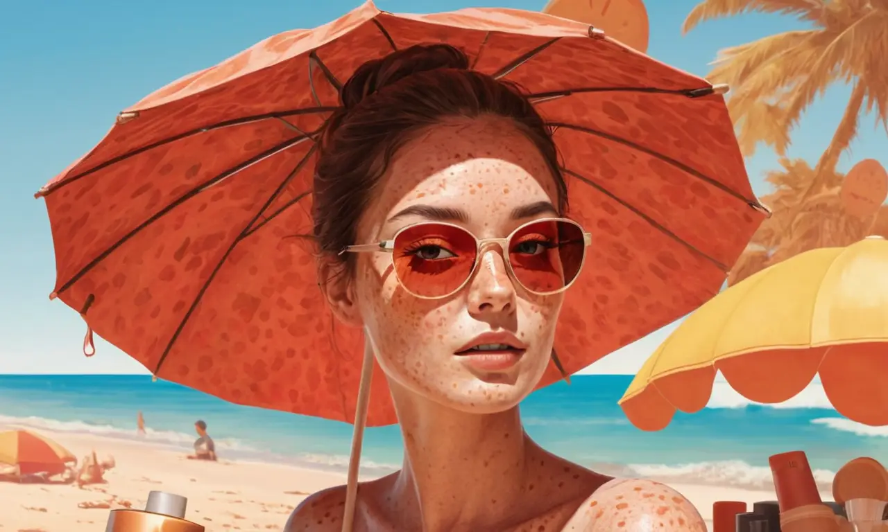 Un rostro femenino bajo el sol