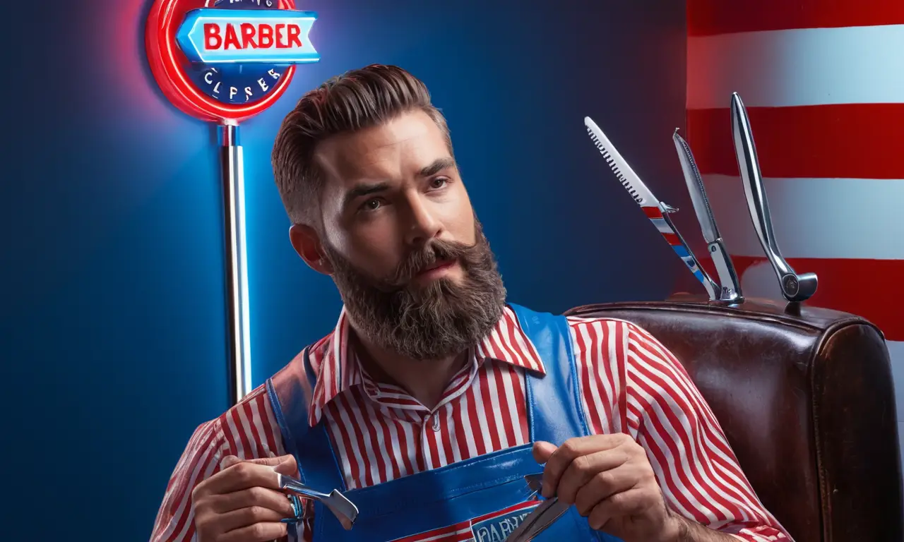 Un salón de barbería clásico invita a los clientes