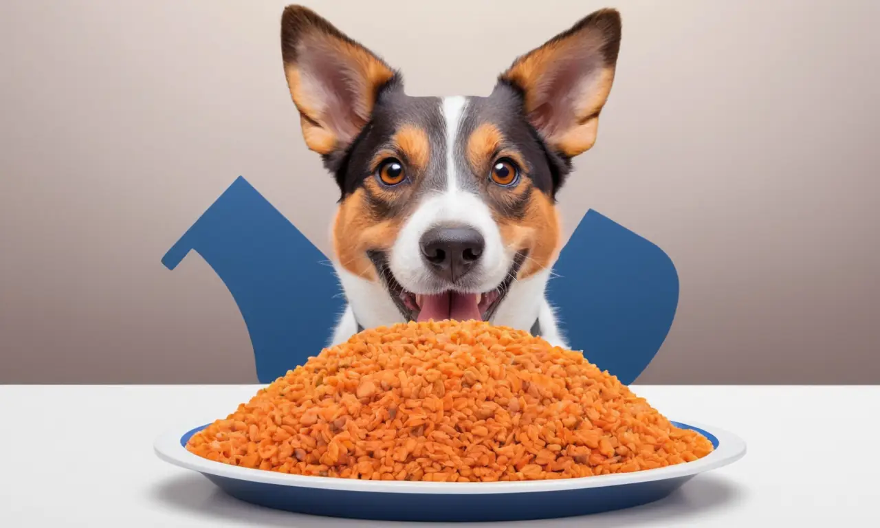Un perro feliz disfrutando de una dieta variada y nutritiva