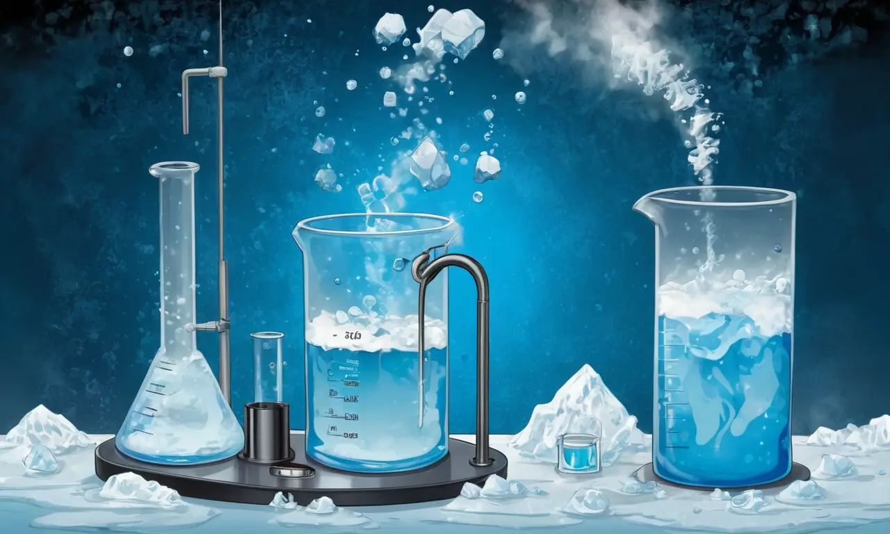 Experimento científico con agua salada y dulce en diferentes temperaturas
