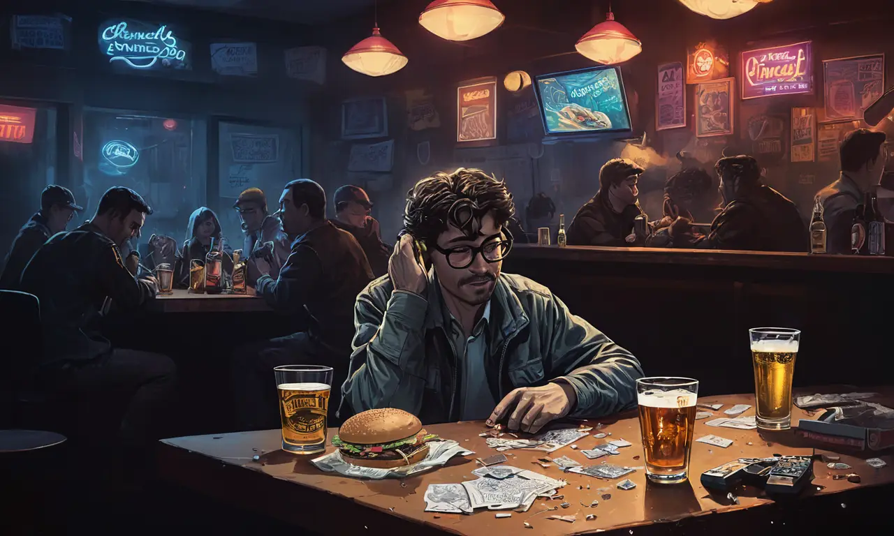 Un bar nocturno lleno de vida y melancolía