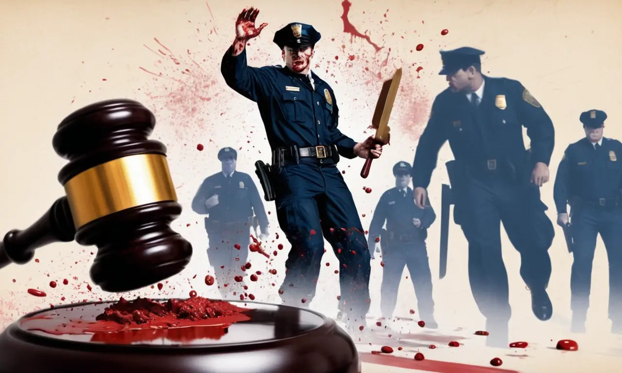 Un crimen violento se desarrolla bajo la luz de las sirenas